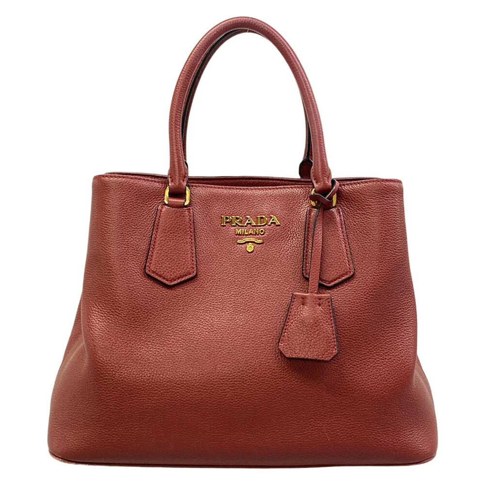 Prada Bordeaux Leather Tote Bag #333134P14B
